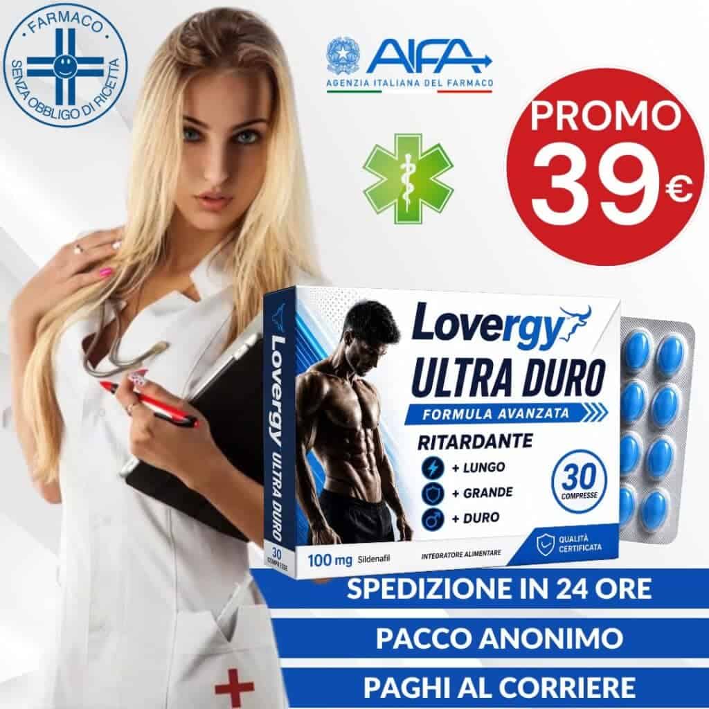 Integratore Lovergy Ultra Duro con 30 compresse, promozione a 39€.